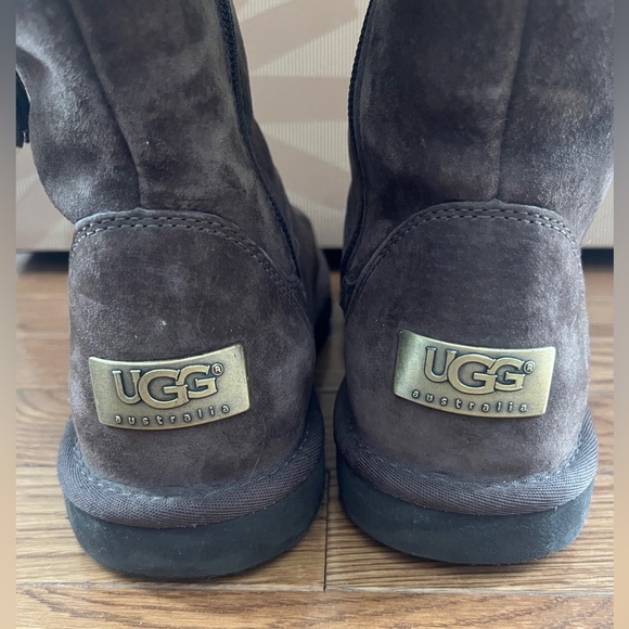 UGG Brown Plumdale Tall Boots with Tassels - Picture 5 of 8